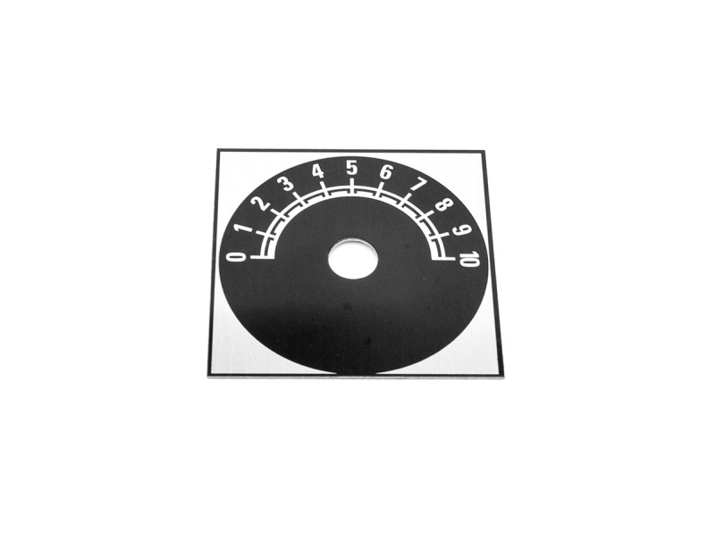 Couvercle de cadran autocollant carré en aluminium 220206