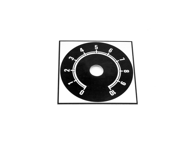 Couvercle de cadran autocollant carré en aluminium 220207