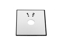 Square aluminum self adhesive dial cover 220302