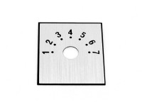 Square aluminum self adhesive dial cover 220307