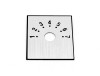 Façade autocollante carrée en aluminium pour cadran 220307