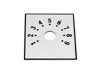 Square aluminum self adhesive dial cover 220309