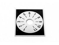 Square aluminum self adhesive dial cover 220311
