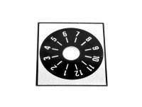 Square aluminum self adhesive dial cover 220312