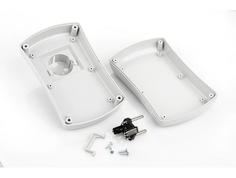 Boîtier plastique connectable par prise Schuko pour appareils électroniques PD140