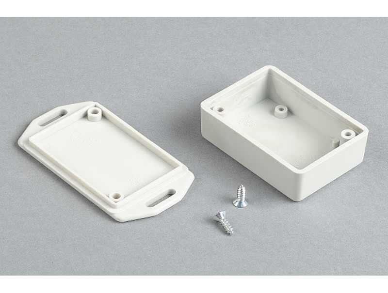 Boîte murale en plastique avec ailettes pour appareils électroniques PM004