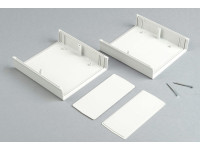 Boîtier de bureau en plastique avec panneau amovible pour appareils électroniques PT0808