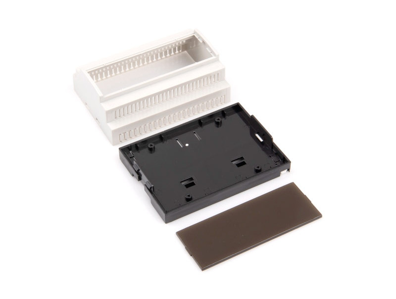 Boîte en plastique pour rail DIN pour appareils électroniques PT207
