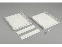 Boîtier de bureau en plastique avec panneau amovible pour appareils électroniques PT230