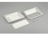 Kunststoff-Tischgehäuse mit geneigtem Deckel für elektronische Geräte PT260