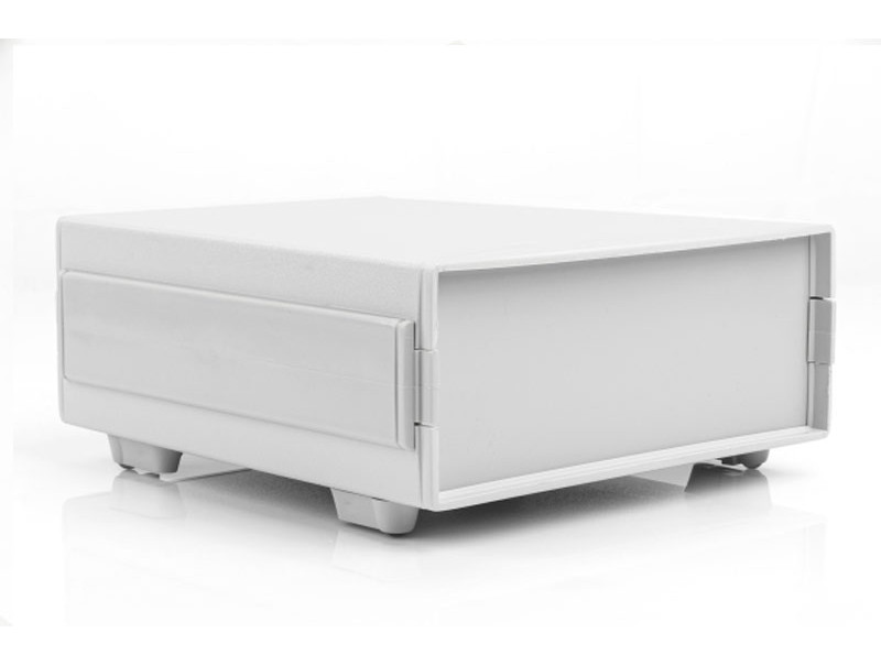 Boîtier de bureau en plastique avec panneau amovible pour appareils électroniques PT320