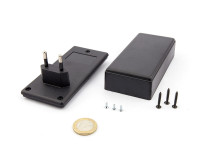 Boîtier plastique connectable par prise européenne pour appareils électroniques PP54