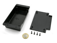 Wall mounted plastic enclosure with flanges for electronic devices PP69