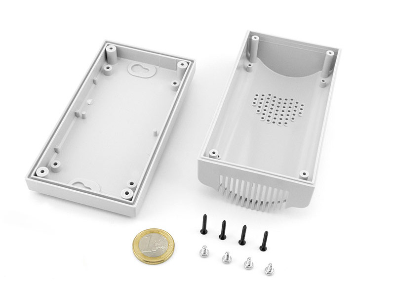 Boîtier en plastique avec aération pour appareils électroniques PP77A
