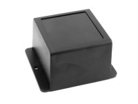 Wall mounted plastic enclosure with flanges for electronic devices PP88