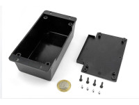 Wall mounted plastic enclosure with flanges for electronic devices PP92