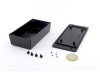 Caja de plástico de pared con aletas para dispostivos electrónicos PP110