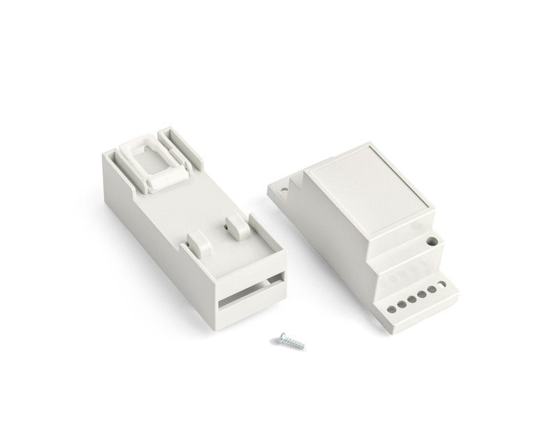 Boîte en plastique sur rail DIN pour appareils électroniques PT1202