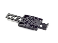 Accessoire de serrage sur rail DIN pour boîtier plastique PA116