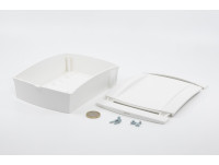 Boîte murale en plastique avec fermeture frontale pour appareils électroniques PP109