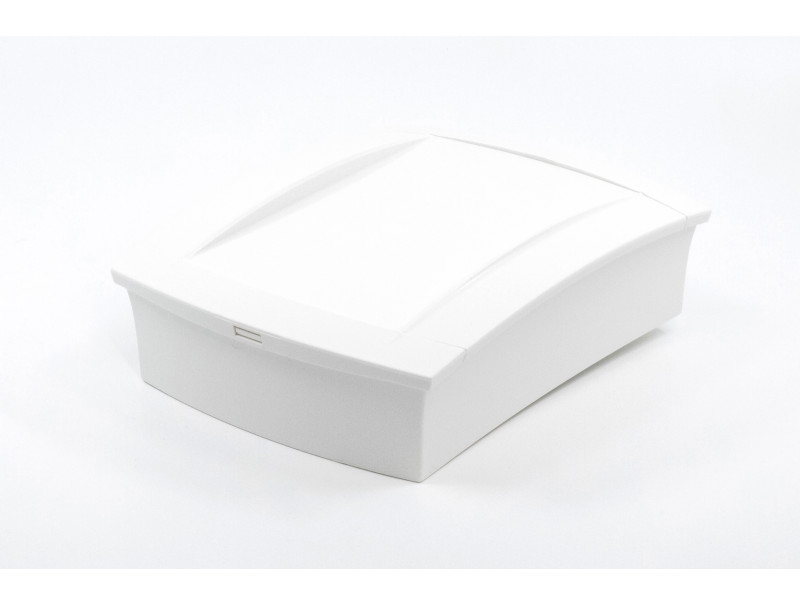 Boîte murale en plastique avec fermeture frontale pour appareils électroniques PP109