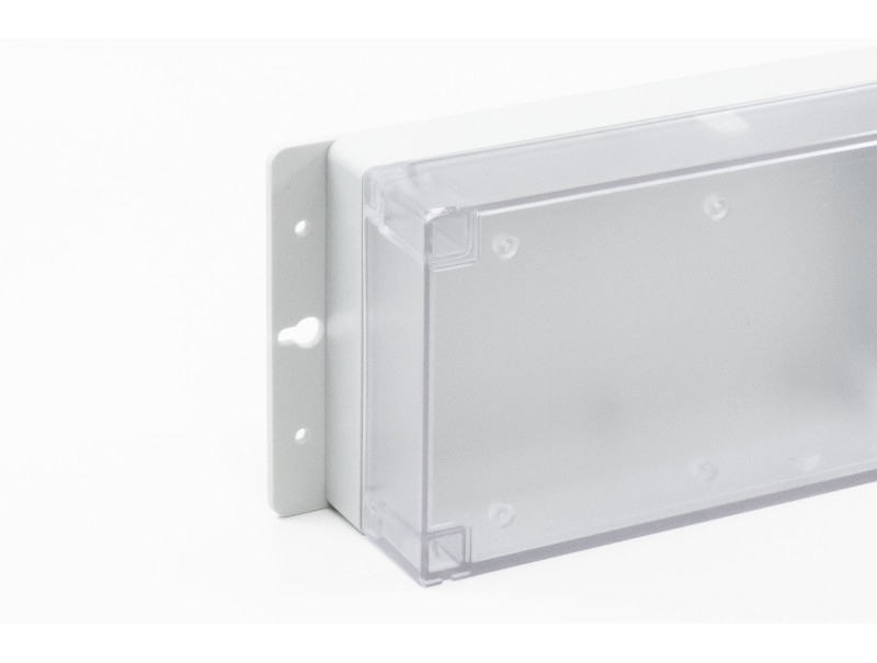 Boîte murale en plastique avec ailettes et protection IP pour appareils électroniques PP122