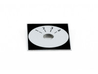 Square aluminum self adhesive dial cover 220304