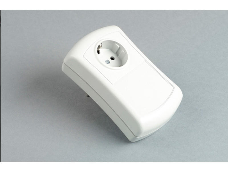 Boîtier plastique connectable par prise Schuko pour appareils électroniques PD140B