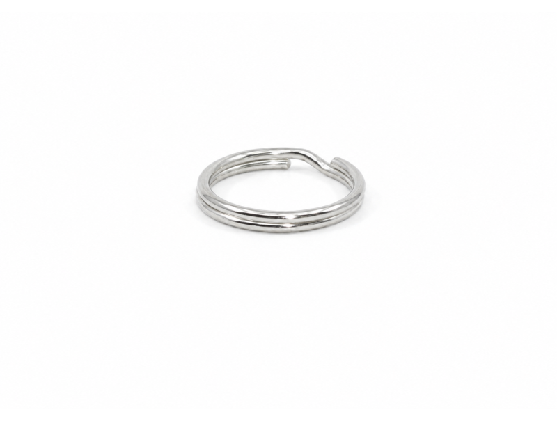 Nickel-plated steel keyring accessory for remote control enclosures T2